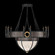 Mirage 15 Light Chandelier in Black Iron/Brass/Pebble (48|100037-111)