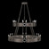 Mirage 24 Light Chandelier in Midnight Steel/Nickel/Pebble (48|100036-721)