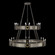 Mirage Chandelier in Midnight Steel/Brass/Coco (48|100036-712)