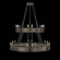 Mirage 24 Light Chandelier in Midnight Steel/Brass/Pebble (48|100036-711)