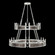 Mirage 24 Light Chandelier in Silver Leaf/Nickel/Pebble (48|100036-421)
