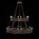 Mirage 24 Light Chandelier in Bronze/Brass/Black Knight (48|100036-213)