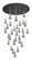 Downtown Urban 31 Light Pendant in Matte Black (405|160BK-451-1P-BK-G451-5CL-20)