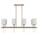 Awyr Eight Light Linear Chandelier in Warm Brass (52|21388)
