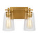 Mercer Two Light Vanity in Burnished Brass (454|VS24302BBS)
