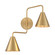 Two Light Wall Sconce in Natural Brass (446|M90111NB)