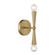 Two Light Wall Sconce in Natural Brass (446|M90110NB)