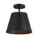 One Light Semi-Flush Mount in Matte Black (446|M60076MBK)