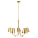 Five Light Chandelier in Natural Brass (446|M100142NB)