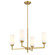 Four Light Chandelier in Natural Brass (446|M100129NB)