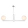 Two Light Linear Chandelier in Chrome (446|M100124CH)