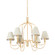 Warrensburg Six Light Chandelier in Vintage Gold Leaf (70|5732-VGL)