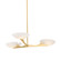 Malachite Three Light Chandelier in Vintage Gold Leaf (68|492-36-VGL)