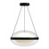 Virgo LED Pendant in Black/Opal Glass (347|PD76316-BK/OP-UNV)
