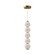 Bijou LED Pendant in Aged Gold/Opal Matte Glass (452|PD531515AGOP-UNV)