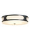 Swale LED Outdoor Flush Mount in Black/White (142|9900-0001)