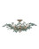 Baobab Eight Light Semi-Flush Mount in Clear/Contemporary Silver Leaf/Contemporary Silver (142|9000-1260)