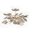 Lunaria Three Light Semi-Flush Mount in Contemporary Silver Leaf (142|9000-1259)