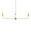 Nottaway Two Light Chandelier in Contemporary Gold Leaf (142|9000-1256)