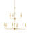 Nottaway Nine Light Chandelier in Contemporary Gold Leaf/Contemporary Gold (142|9000-1254)