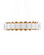 Aventine LED Chandelier in Gesso White/Contemporary Gold (142|9000-1253)