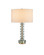 Mystras One Light Table Lamp in Clear/Antique Brass (142|6000-0985)