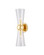 Byford Two Light Bath Wall Sconce in Polished Brass/Clear (142|5800-0058)