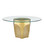 Lemy Cocktail Table in Polished Brass/Clear (142|4000-0217)