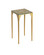 Honeycomb Drinks Table in Gold/Clear (142|4000-0201)