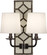 Williamsburg Lightfoot Two Light Wall Sconce in Bruton White Leather w/Nailhead, Deep Patina Bronze (165|Z1032)