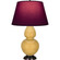 Double Gourd One Light Table Lamp in Sunset Yellow Glazed Ceramic w/Deep Patina Bronze (165|SU21P)