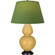 Double Gourd One Light Table Lamp in Sunset Yellow Glazed Ceramic w/Deep Patina Bronze (165|SU21G)