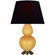 Double Gourd One Light Table Lamp in Sunset Yellow Glazed Ceramic w/Antique Natural Brass (165|SU20K)