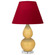Small Double Gourd One Light Accent Lamp in Sunset Yellow Glazed Ceramic w/Lucite (165|SU13R)
