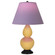 Small Double Gourd One Light Accent Lamp in Sunset Yellow Glazed Ceramic w/Deep Patina Bronze (165|SU11L)