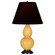 Small Double Gourd One Light Accent Lamp in Sunset Yellow Glazed Ceramic w/Deep Patina Bronze (165|SU11K)