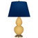 Small Double Gourd One Light Accent Lamp in Sunset Yellow Glazed Ceramic w/Antique Natural Brass (165|SU10N)