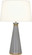 Pearl One Light Table Lamp in Smokey Taupe Lacquered Paint, Modern Brass (165|ST44X)