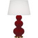 Triple Gourd One Light Table Lamp in Sangria Glazed Ceramic w/Antique Natural Brass (165|SA40X)