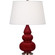 Small Triple Gourd One Light Accent Lamp in Sangria Glazed Ceramic w/Antique Silver (165|SA32X)
