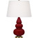 Small Triple Gourd One Light Accent Lamp in Sangria Glazed Ceramic w/Antique Natural Brass (165|SA30X)
