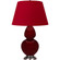 Double Gourd One Light Table Lamp in Sangria Glazed Ceramic w/Antique Silver (165|SA22R)