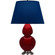 Double Gourd One Light Table Lamp in Sangria Glazed Ceramic w/Antique Silver (165|SA22N)