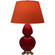 Double Gourd One Light Table Lamp in Sangria Glazed Ceramic w/Antique Natural Brass (165|SA20T)