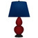 Small Double Gourd One Light Accent Lamp in Sangria Glazed Ceramic w/Deep Patina Bronze (165|SA11N)