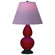 Small Double Gourd One Light Accent Lamp in Sangria Glazed Ceramic w/Deep Patina Bronze (165|SA11L)