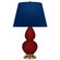 Small Double Gourd One Light Accent Lamp in Sangria Glazed Ceramic w/Antique Natural Brass (165|SA10N)