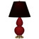 Small Double Gourd One Light Accent Lamp in Sangria Glazed Ceramic w/Antique Natural Brass (165|SA10K)