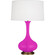 Pike One Light Table Lamp in Razzle Rose Glazed Ceramic w/Aged Brass (165|RZ994)