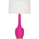 Delilah One Light Table Lamp in Razzle Rose Glazed Ceramic (165|RZ701)